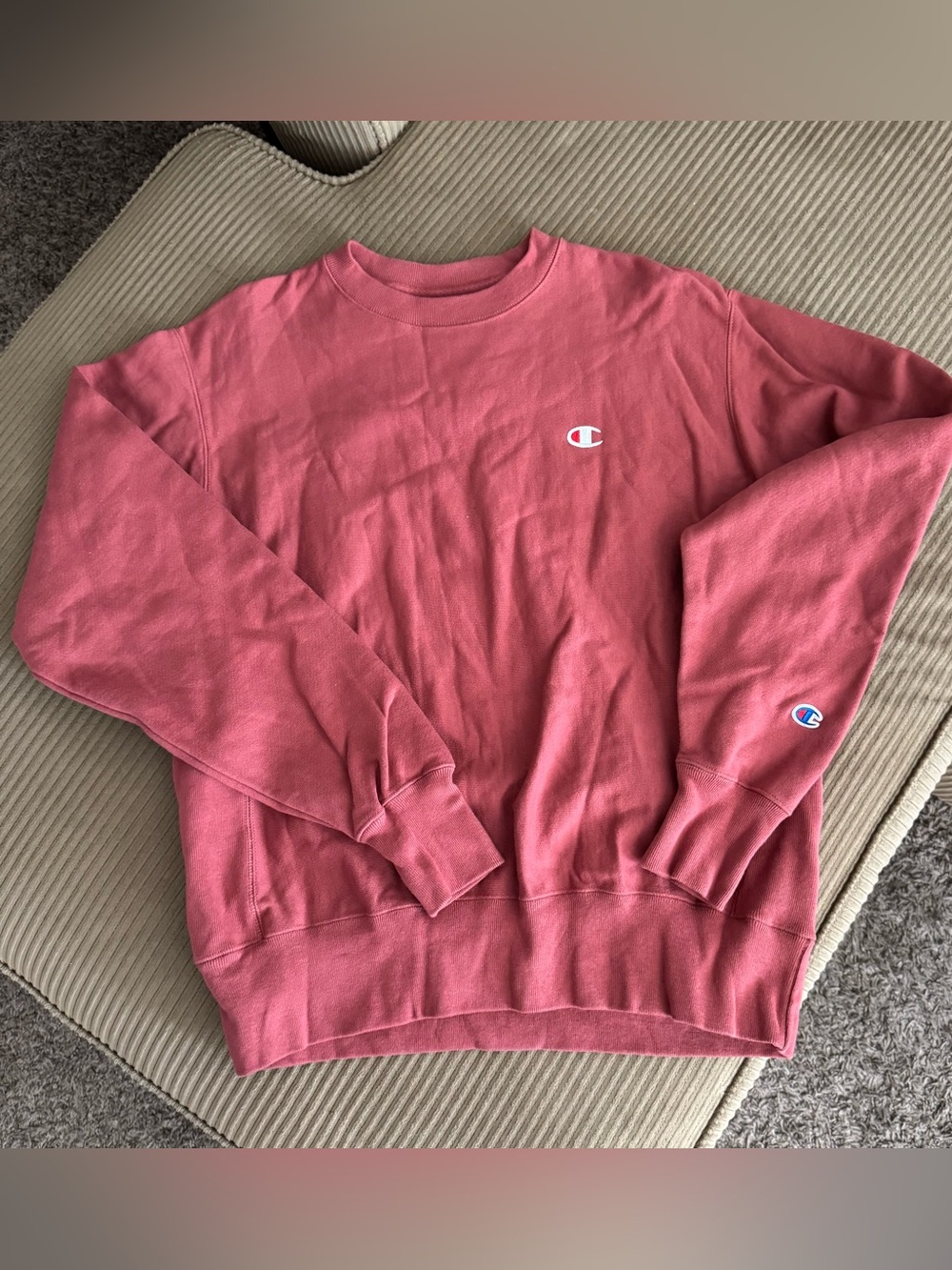 Champion women’s deep rose Crewneck Sweatshirt